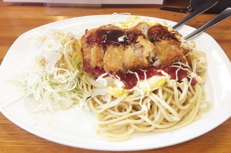 富山市【カリカット】野菜玉子かつスパゲッティを食べてきた♪