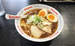 まめたかや射水店　味玉ラーメン