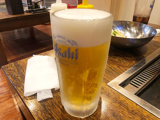 広島風お好み焼きやっちん　生ビール