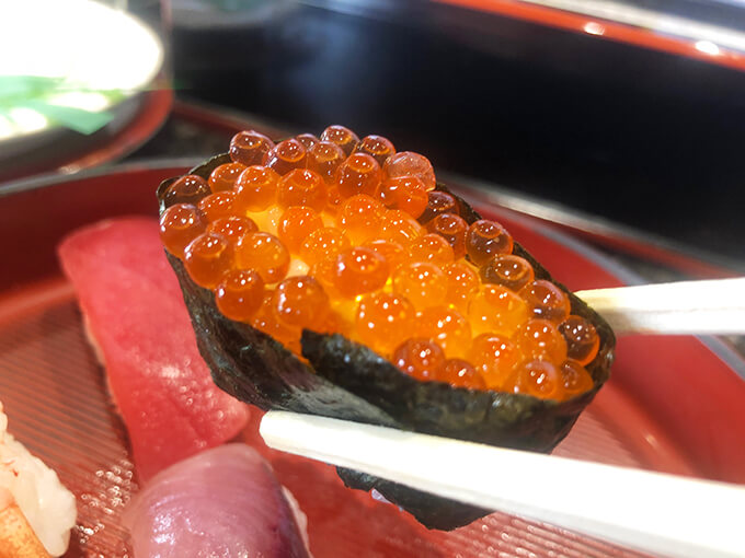 回転寿司 日本海　Bランチ　イクラ