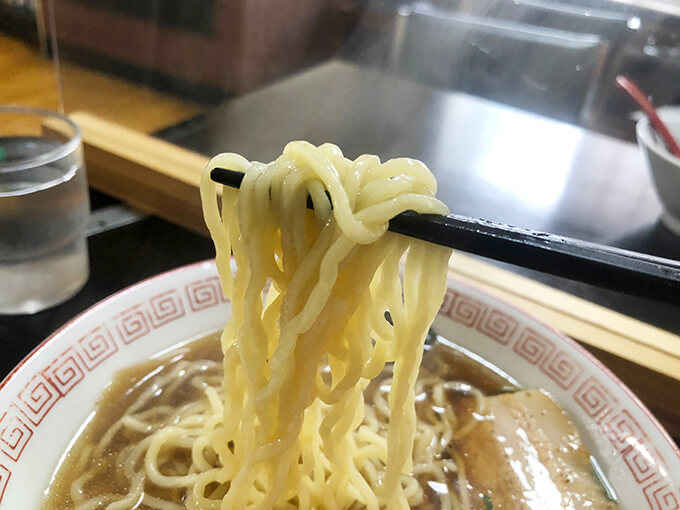 きりん飯店 奥田店　ラーメン　麺