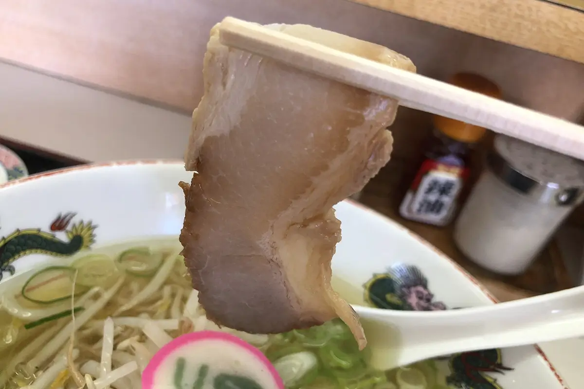 八幡のすしべん 高柳店　和風ラーメン　チャーシュー