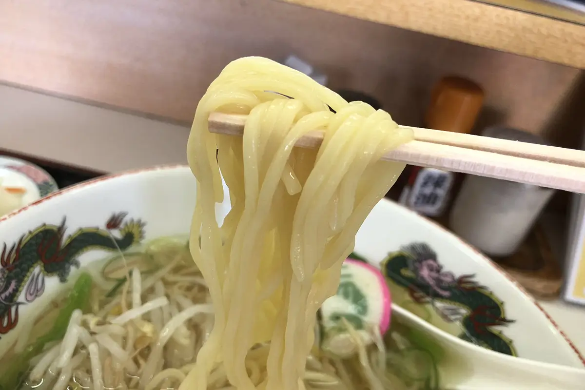 八幡のすしべん 高柳店　和風ラーメン　麺