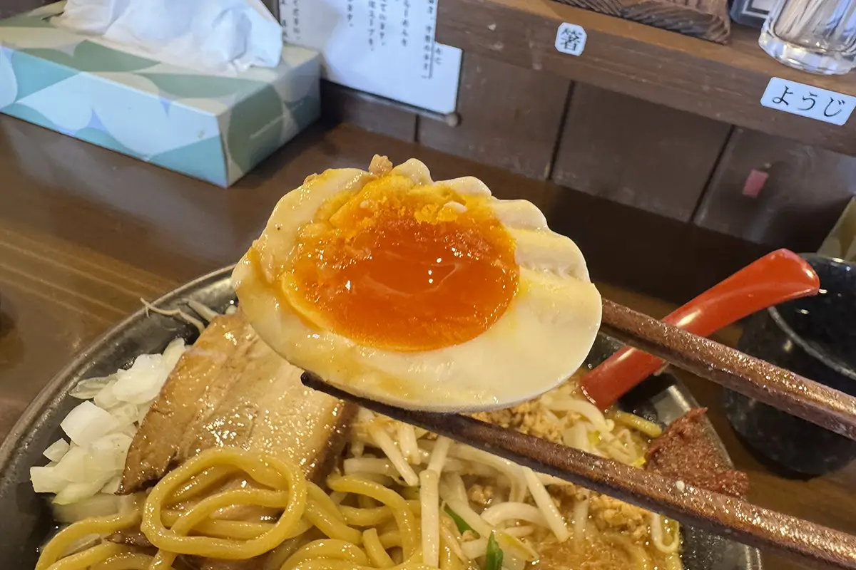 ベジポタ濃厚味噌ラーメン 味玉