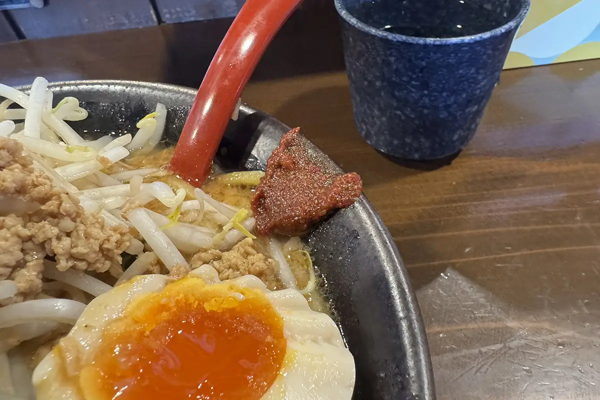 ベジポタ濃厚味噌ラーメン 辛味噌