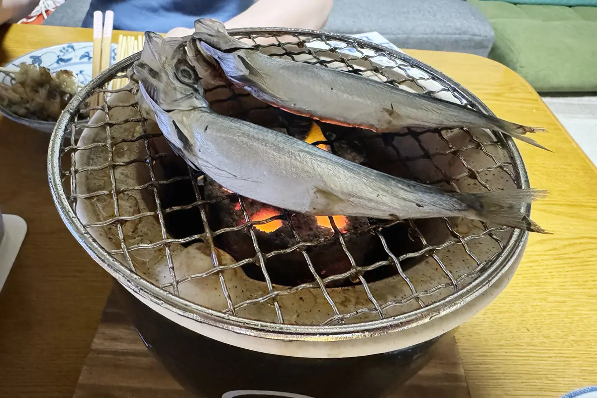 画像 LOGOS×萬古焼 卓上水コンロ 干物を焼く