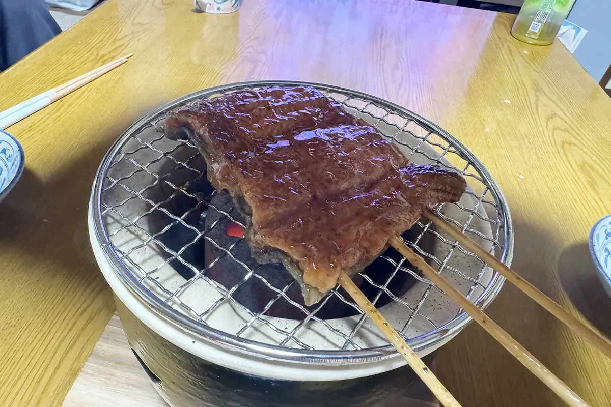画像 LOGOS×萬古焼 卓上水コンロ うなぎを焼く