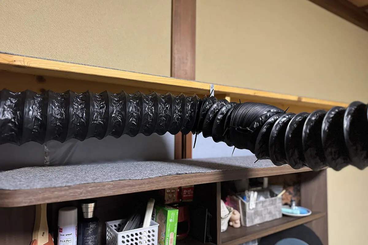 画像 自作の排気ダクト