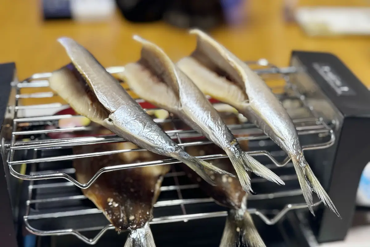 画像 焼き鳥焼き器 魚を焼く