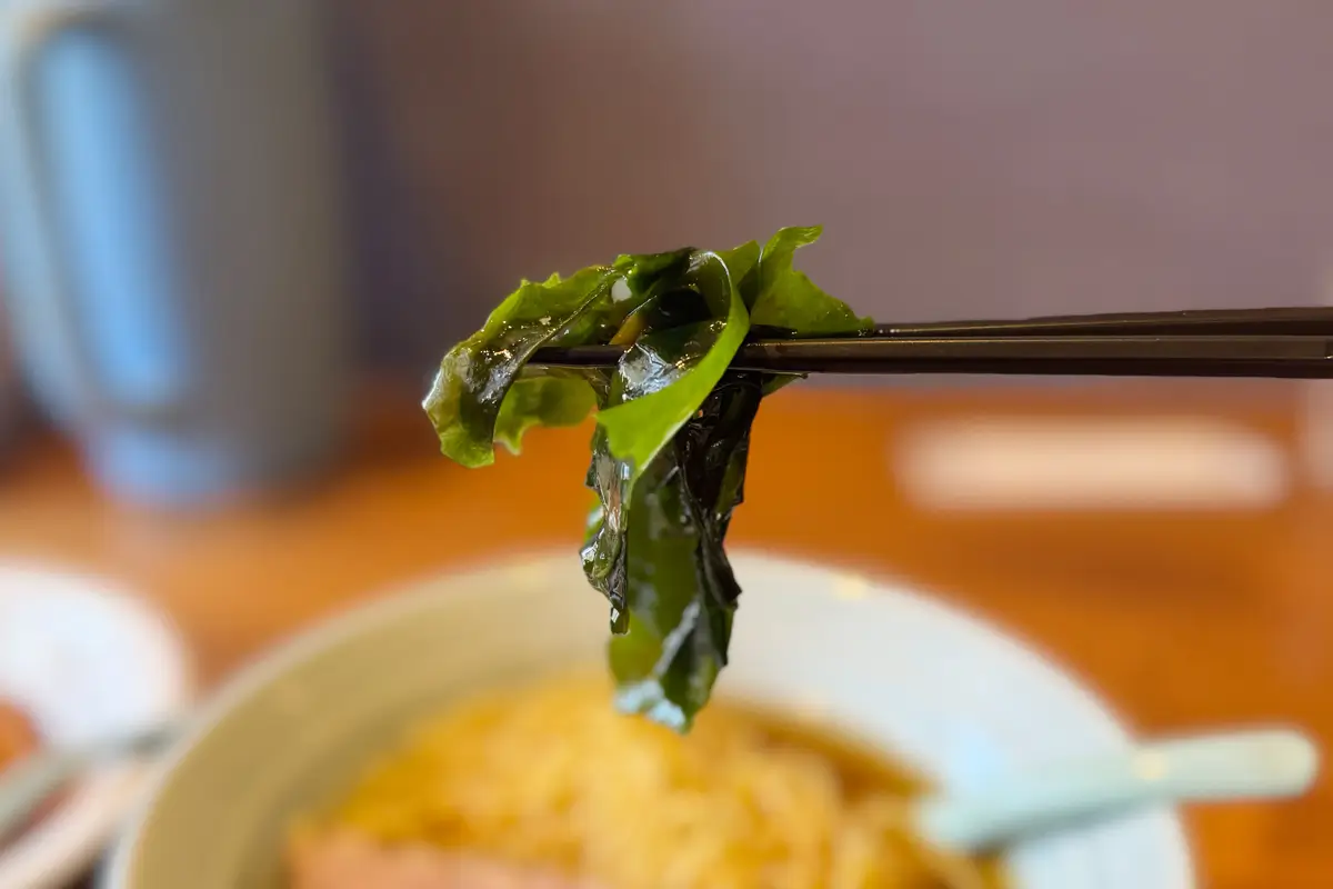 画像 中華レストラン 昇龍 ラーメンセット 醤油ラーメン わかめ