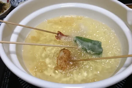 自宅で卓上天ぷらパーティー