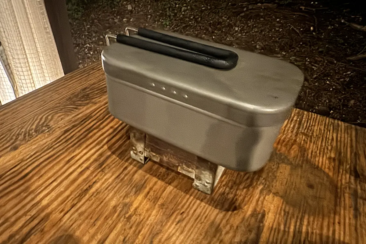 SHITARA VILLAGE　夕食　メスティンで炊く白米