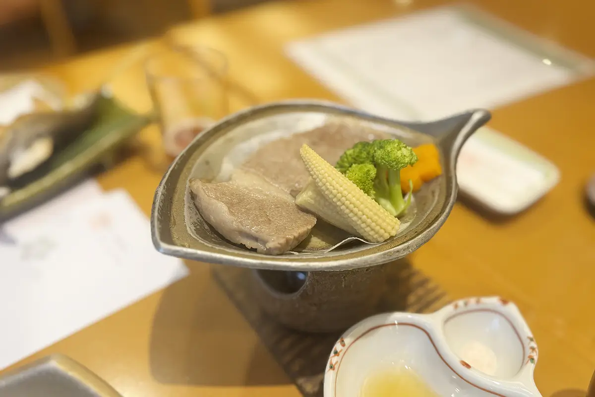 画像 長良川温泉 ホテルパーク 夕食 飛騨牛陶板焼き付の懐石コース 飛騨牛陶板焼き