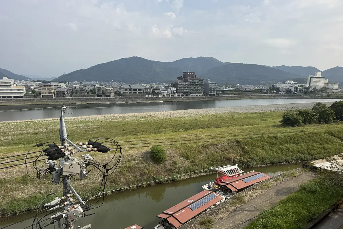 画像 長良川温泉 ホテルパーク 川側和室から長良川を望む