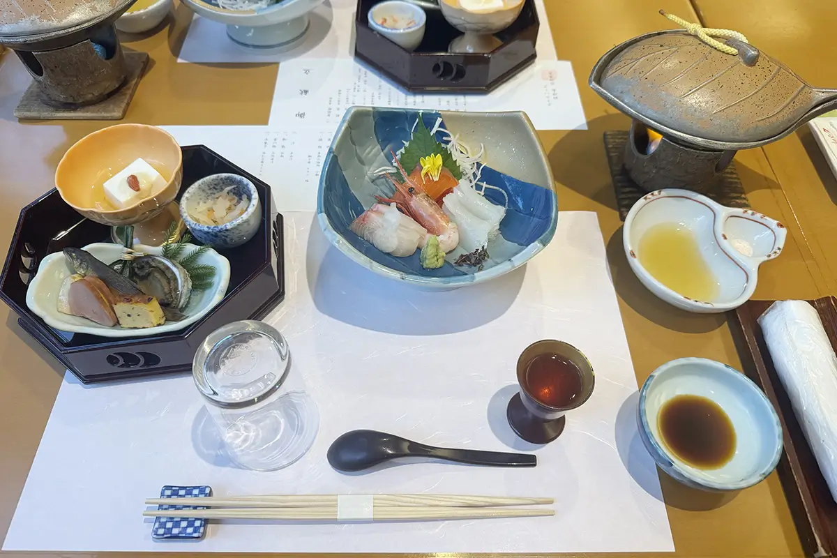 画像 長良川温泉 ホテルパーク 夕食 飛騨牛陶板焼き付の懐石コース