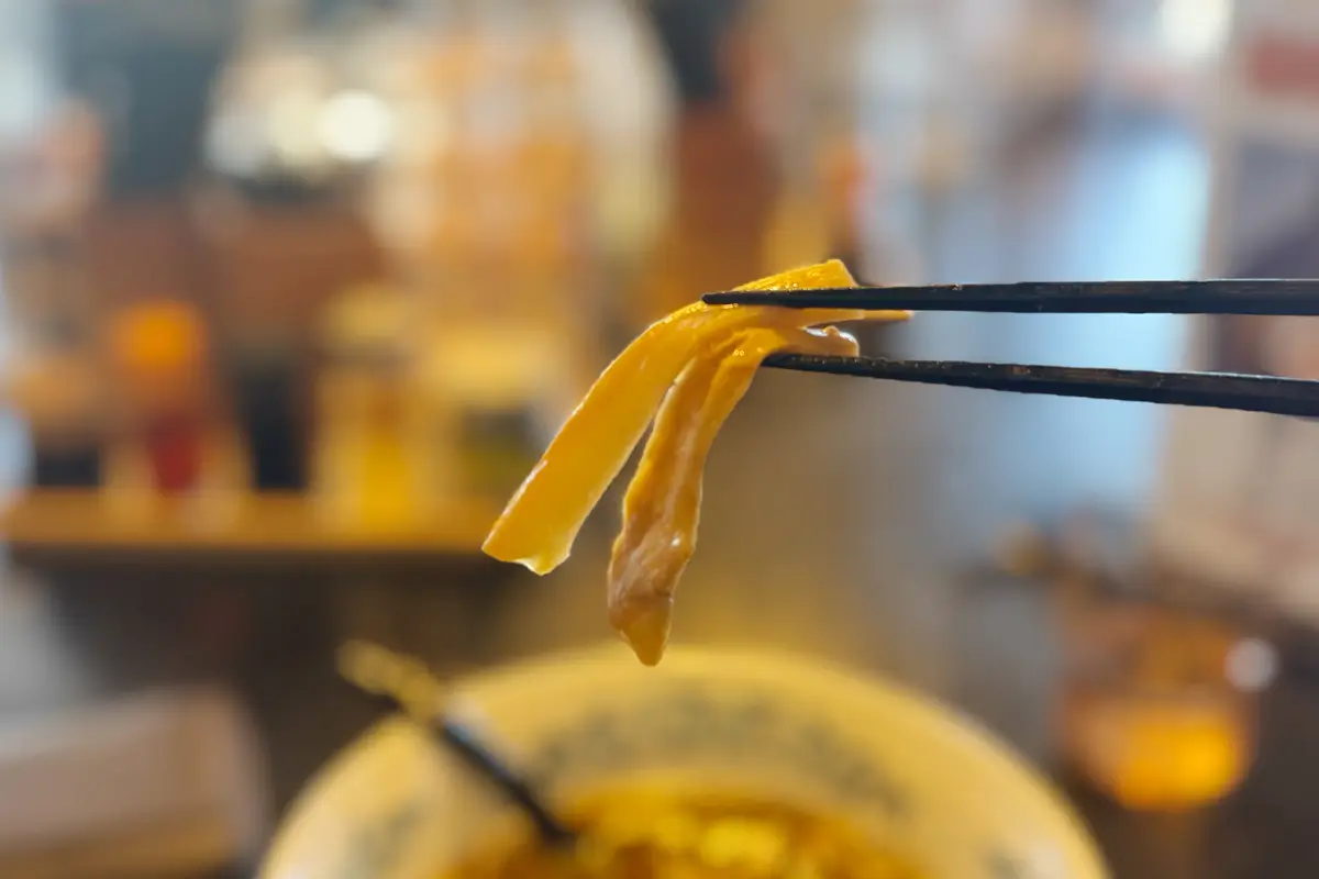 画像 めん家 ねぎラーメン大盛り メンマ
