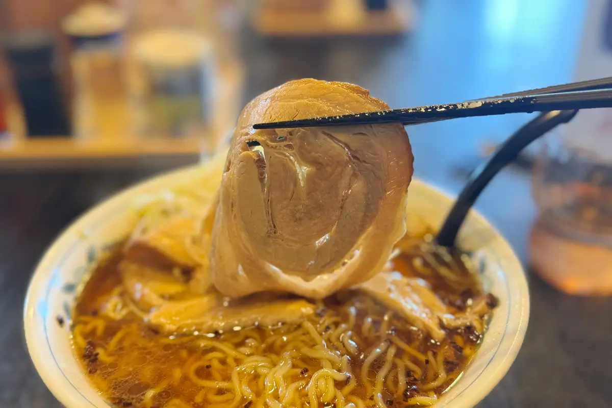 画像 めん家 ねぎラーメン大盛り チャーシュー