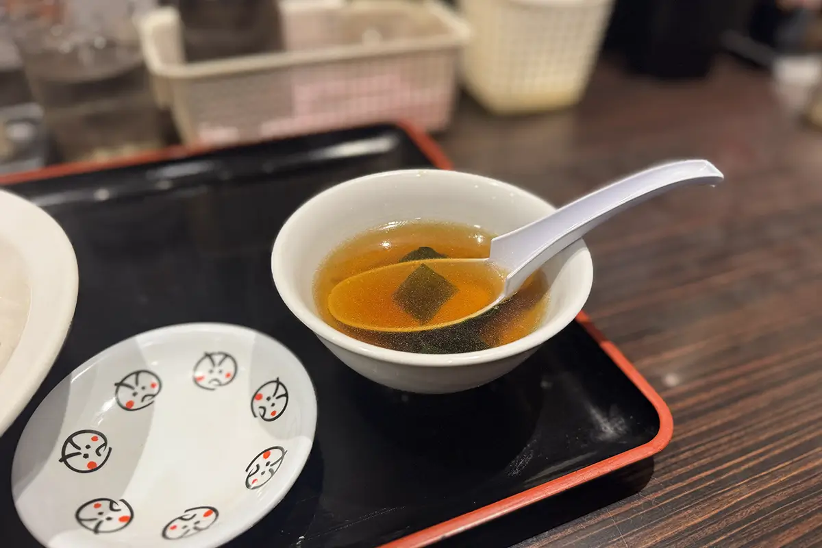 大連飯店 富山北店　チャーハンセット　スープ