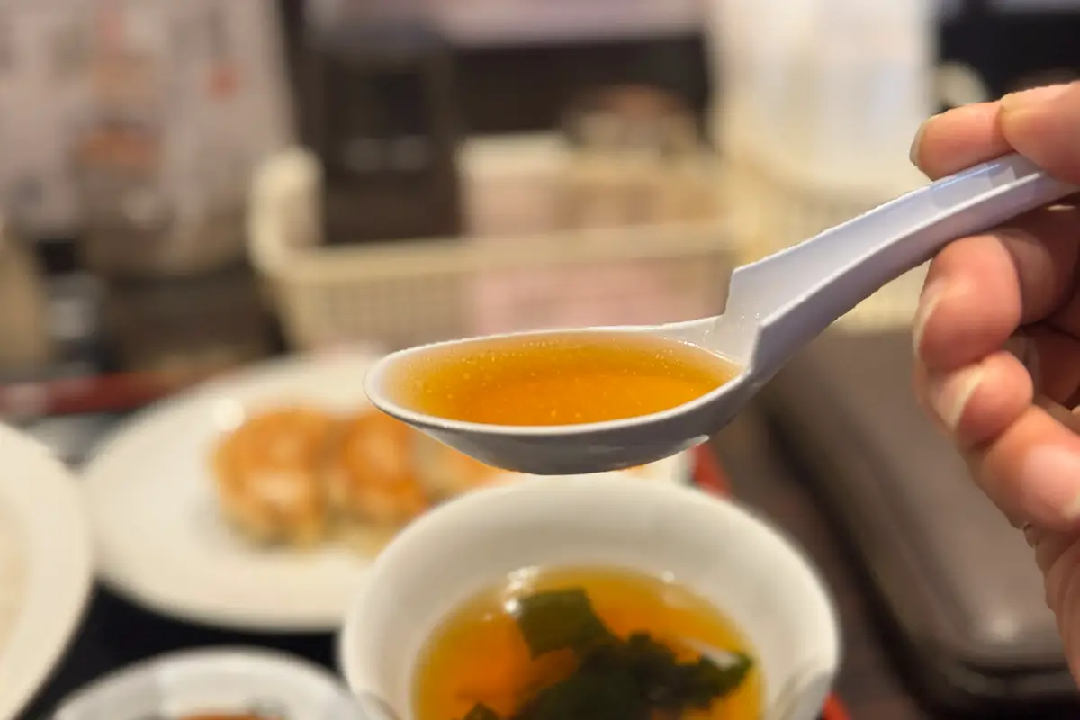 大連飯店 富山北店　チャーハンセット　スープ