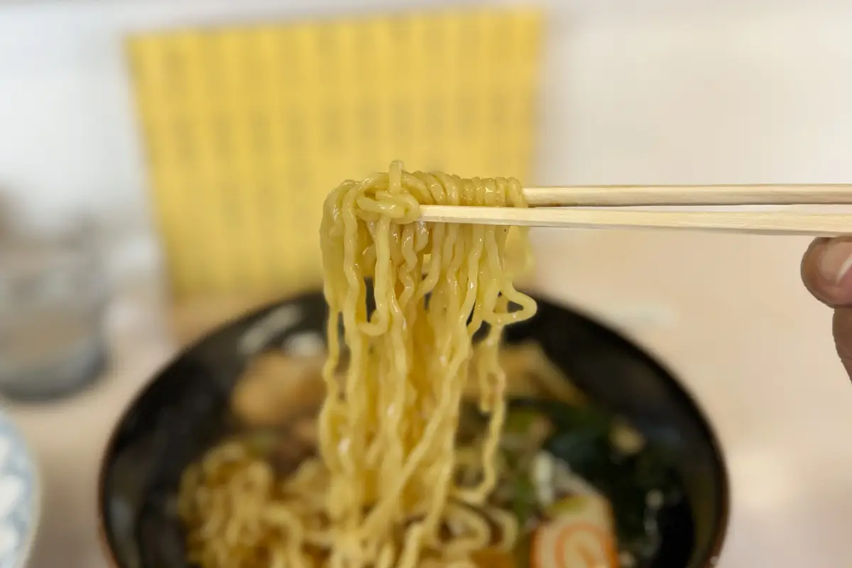 なんばんラーメン　チャーシューメン　麺