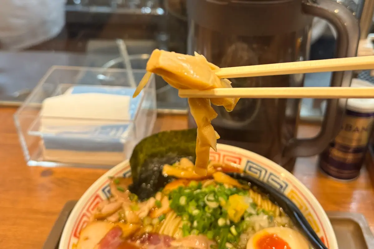 おっさん食堂　特製中華そば　メンマ