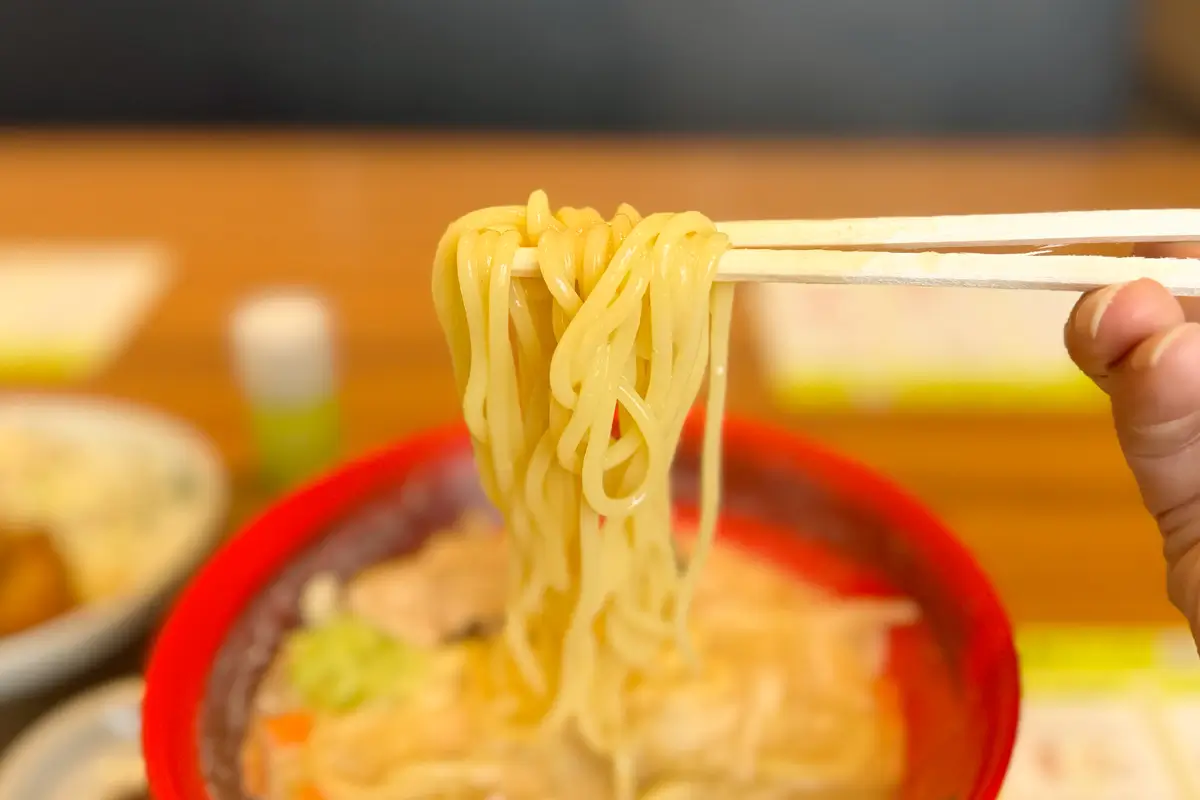 やよい軒　コク旨ちゃんぽん　麺