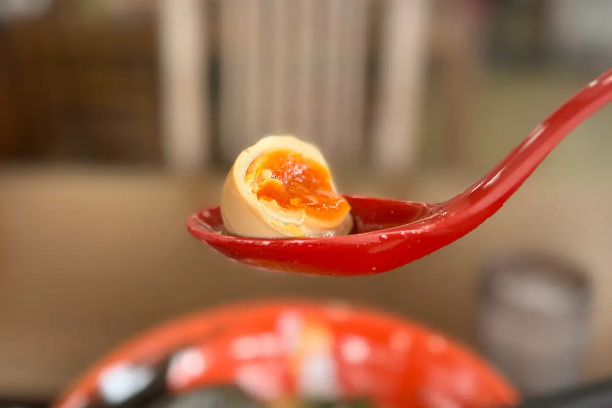 麺屋 龍　とんこつラーメン　味玉