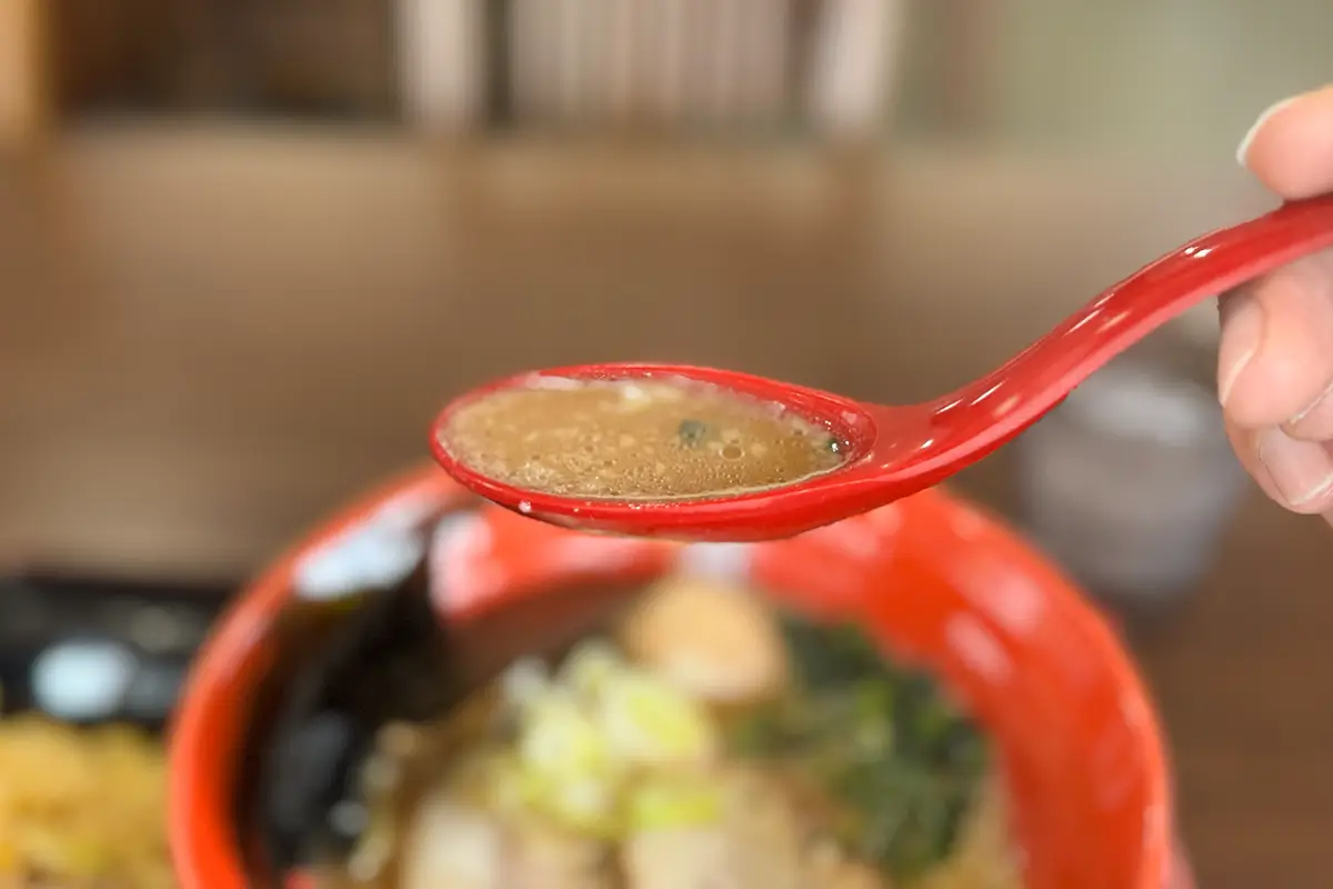 麺屋 龍　とんこつラーメン　スープ