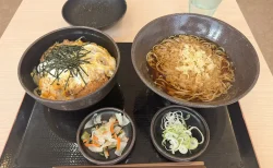 ゆで太郎 高岡店　満腹かつ丼セット