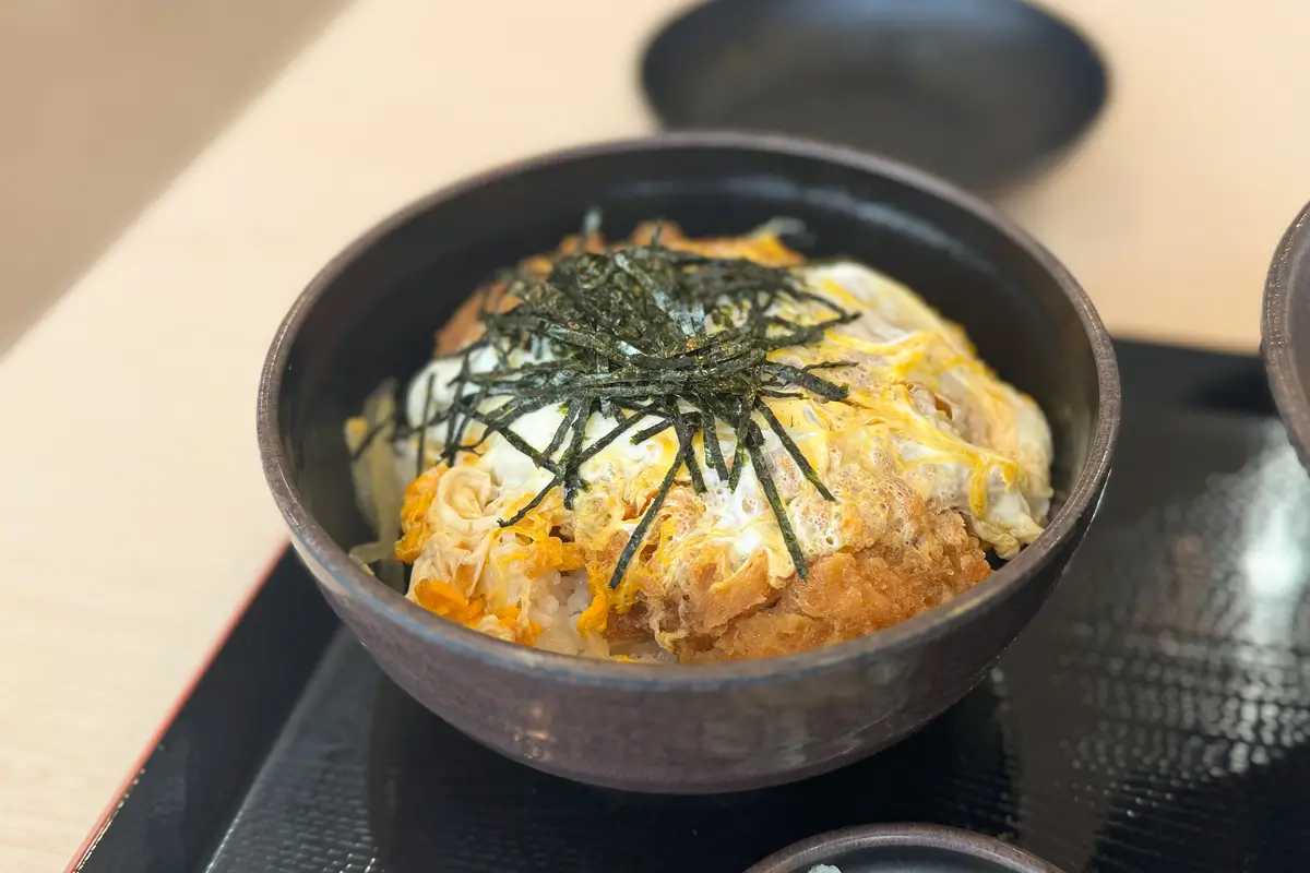 ゆで太郎 高岡店　満腹かつ丼セット　かつ丼