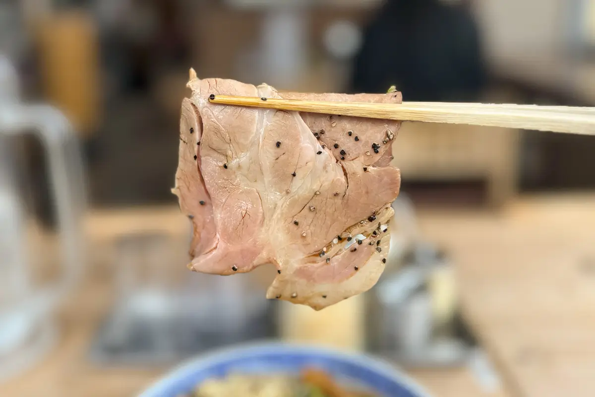 つけめん えびすこ　俺のブラック　チャーシュー