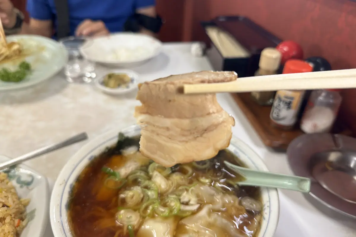 画像 中華料理ちゅー 雲呑麺(わんたん麺) チャーシュー