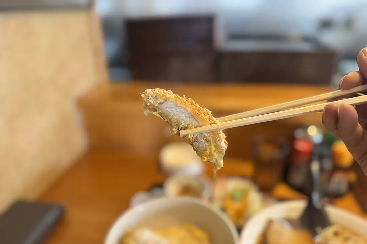 きく亭　カツ丼セット（ラーメン麺大盛り）　カツ丼　カツ